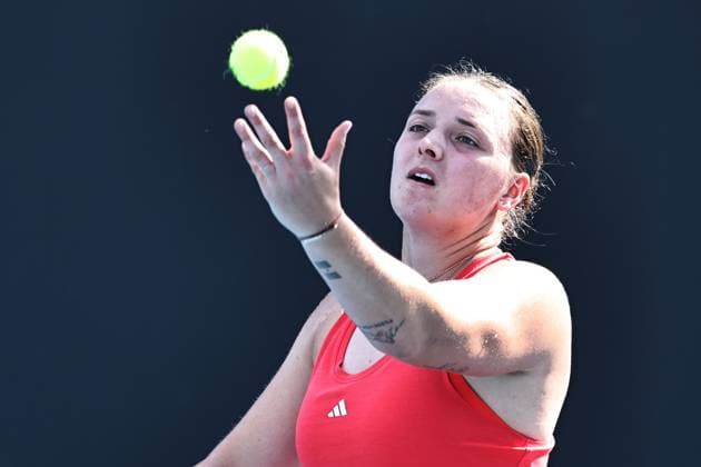 Jule Niemeier, GER, during first round of 2025 Australian Open in Melbourne, 13 01 2025; - 