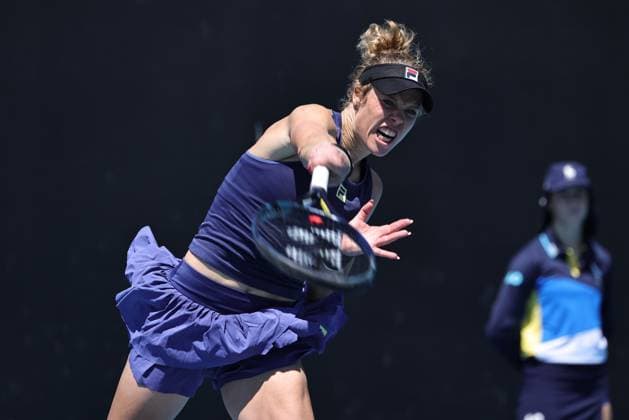Laura Siegemund, GER, during first round of 2025 Australian Open in Melbourne, 13 01 2025; - 