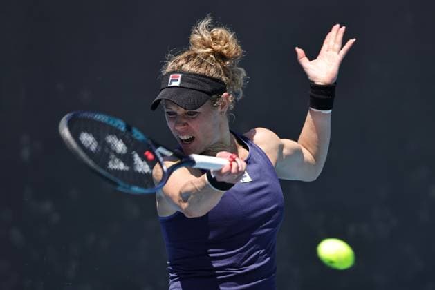 Laura Siegemund, GER, during first round of 2025 Australian Open in Melbourne, 13 01 2025; - 