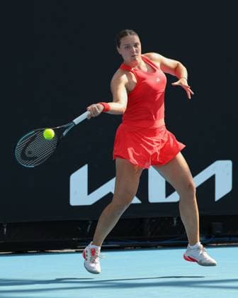 Jule Niemeier GER , Australian Open 2024, Melbourne Park, Melbourne, Victoria, Australia Copyright: xJuergenxHasenkopfx