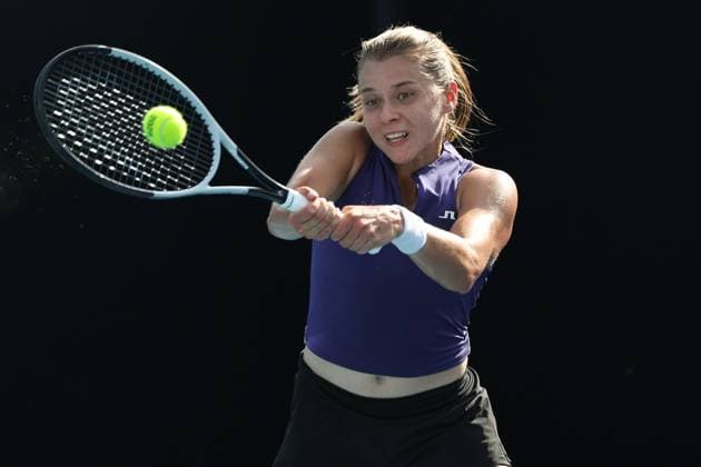 Maja Chwalinska POL , Australian Open 2024, Melbourne Park, Melbourne, Victoria, Australia Copyright: xJuergenxHasenkopfx