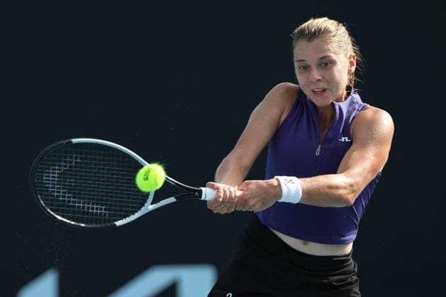 Maja Chwalinska POL , Australian Open 2024, Melbourne Park, Melbourne, Victoria, Australia Copyright: xJuergenxHasenkopfx