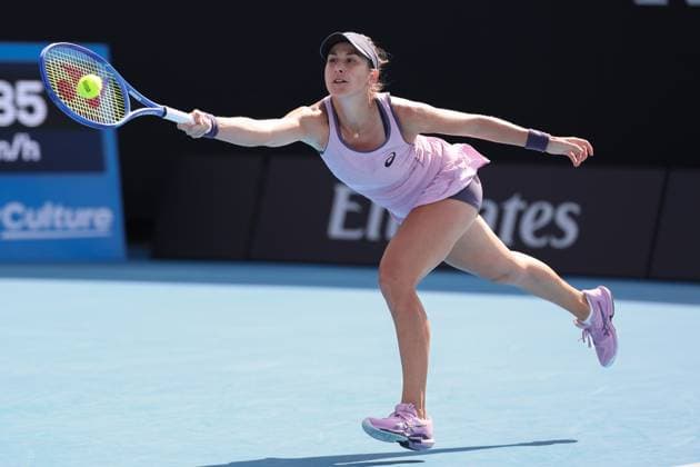Belinda Bencic SUI , Australian Open 2024, Melbourne Park, Melbourne, Victoria, Australia Copyright: xJuergenxHasenkopfx
