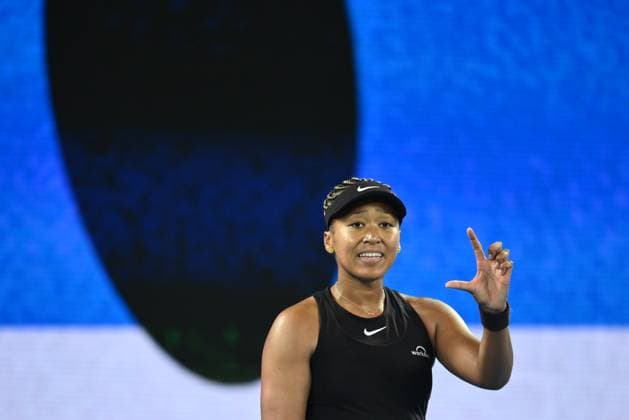 TENNIS AUSTRALIAN OPEN, Naomi Osaka of Japan during her round 1 match against Caroline Garcia of France during the 2025 Australian Open at Melbourne Park in Melbourne, Monday, January 13, 2025. ( NO ARCHIVING, EDITORIAL USE ONLY, NO USE IN BOOKS WITHOUT CONSENT MELBOURNE VICTORIA AUSTRALIA  Copyright: xJOELxCARRETTx 20250114173243334140