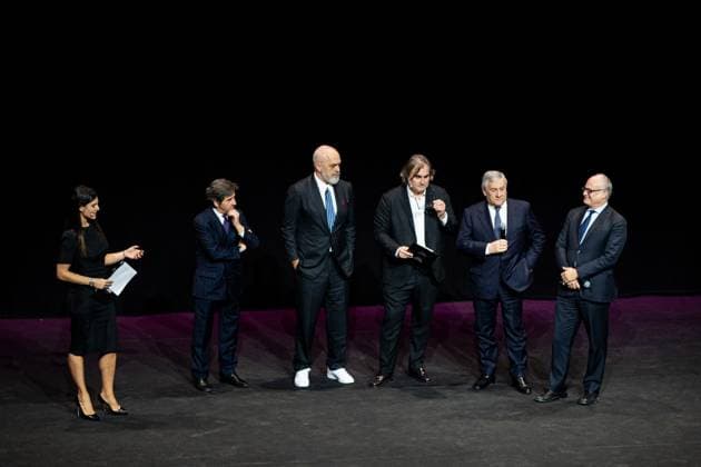 Presentation Of 108 Giro Italia Underway In Rome Barbara Pedrotti, Edi Rama, Paolo Bellino, and Pierluigi Pardo attend the Giro d Italia and Giro d Italia Women 2025 Presentation at the Auditorium Parco della Musica Ennio Morricone in Rome, Italy, on January 13, 2025. Rome Italy  Copyright: xMassimoxValicchiax originalFilename:valicchia-notitle250113_npHMc.jpg