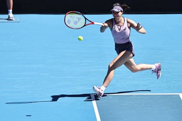 Eva Lys, GER, during first round of 2025 Australian Open in Melbourne, 14 01 2025; - 