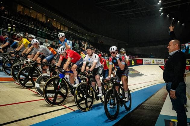 Start Sixdays Bremen 2025 Start Landscape horizontal Landscape Event Event Sixdays Bremen 2025 Category Category Cycling Track Cycling Sixdays Elite Men Location Location Europe Germany Bremen ÖVB Arena Discipline Madison Distance m Date Date 13 01 2025 Monday Day 4