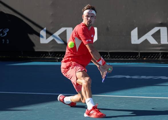 Daniel Altmaier (GER), Australian Open 2024, Melbourne Park, Melbourne, Victoria, Australia. Copyright: xJuergenxHasenkopfx