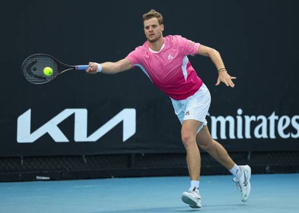 Yannick Hanfmann GER , Australian Open 2024, Melbourne Park, Melbourne, Victoria, Australia Copyright: xJuergenxHasenkopfx
