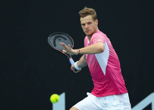 Yannick Hanfmann GER , Australian Open 2024, Melbourne Park, Melbourne, Victoria, Australia Copyright: xJuergenxHasenkopfx