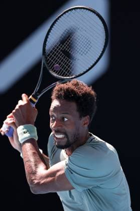 Gael Monfils during his first round match Australian Open, Day Three, Tennis, Melbourne Park, Melbourne, Australia - 14 Jan 2025  Copyright: xEllaxLing Shutterstockx 15098469dp