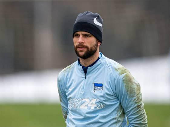 Soccer, Men, Season 2024 25, 2 Bundesliga, Hertha BSC, Training, Goalkeeper Marius Gersbeck Hertha BSC , 14 01 2025, Copyright: xSebastianxRäppold MatthiasxKochx