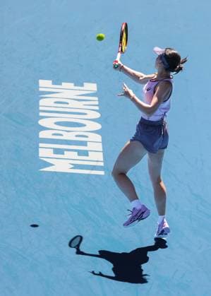 Eva Lys, Australian Open 2024, Melbourne Park, Melbourne, Victoria, Australia Copyright: xJuergenxHasenkopfx