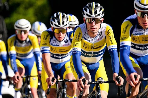 Cycling Winter Training Camps 2025 CALPE, SPAIN - JANUARY 13 : The team of Flanders-Baloise during a training session as part of the preparation for the new 2025 season on January 13, 2025 in Calpe, Spain, 13 01 2025 Calpe Spain  Copyright: xTomasxSiskx