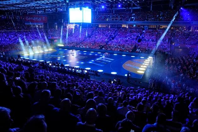 The World Championship match in Group B between Denmark and Algeria at Jyske Bank Boxen in Herning on Tuesday, January 14, 2025 Photo Bo Amstrup Scanpix 2025 , Herning Denmark  Copyright: BoxAmstrupx spdk20250114-201945-L