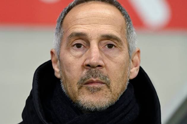 Fußball, Coupe de France, Stade Reims - AS Monaco FOOTBALL : Reims vs Monaco - Coupe de France - 14 01 2025 Adolf Huter ( coach Monaco ) during the French Cup match between Stade de Reims and AS Monaco at Stade Auguste Delaune on January 14, 2025 in Reims, France. ( Photo by Dante Badano PsnewZ ) - ReimsFrance  Copyright: xDantexBadanox