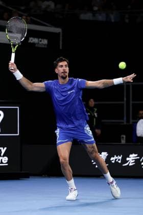 Thanasi Kokkinakis of Australia Australian Open, Day Four, Tennis, Melbourne Park, Melbourne, Australia - 15 Jan 2025  Copyright: xEllaxLing Shutterstockx 15101600bw