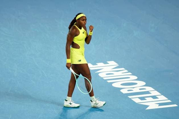 Coco Gauff of USA celebrates Australian Open, Day Four, Tennis, Melbourne Park, Melbourne, Australia - 15 Jan 2025  Copyright: xRachelxBach Shutterstockx 15101599fp