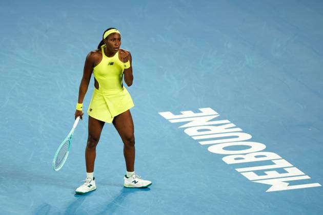 Coco Gauff of USA celebrates Australian Open, Day Four, Tennis, Melbourne Park, Melbourne, Australia - 15 Jan 2025  Copyright: xRachelxBach Shutterstockx 15101599fo