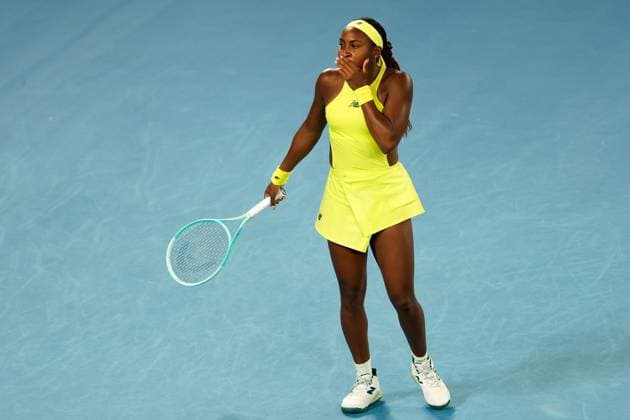 Coco Gauff of USA reacts Australian Open, Day Four, Tennis, Melbourne Park, Melbourne, Australia - 15 Jan 2025  Copyright: xRachelxBach Shutterstockx 15101599fl