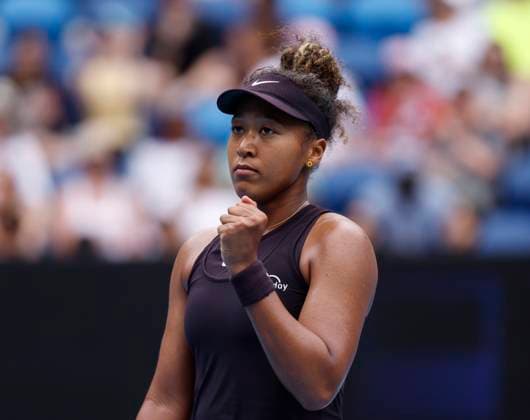 (250115) -- MELBOURNE, Jan. 15, 2025 -- Osaka Naomi reacts during the women s singles 2nd round match between Osaka Naomi of Japan and Karolina Muchova of the Czech Republic at Australian Open tennis tournament in Melbourne, Australia, Jan. 15, 2025. ) (SP)AUSTRALIA-MELBOURNE-TENNIS-AUSTRALIAN OPEN-DAY 4 MaxPing 
