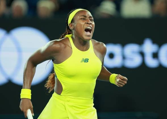 Coco Gauff, Australian Open 2024, Melbourne Park, Melbourne, Victoria, Australia Copyright: xJuergenxHasenkopfx