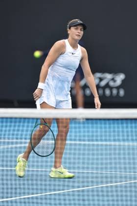 Tatjana Maria, GER, during second round of 2025 Australian Open in Melbourne, 15 01 2025