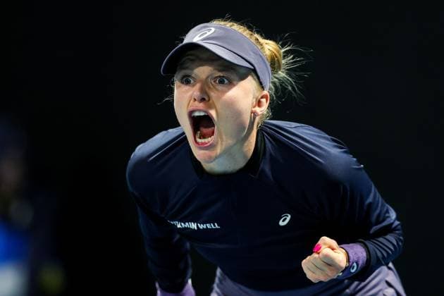 Harriet Dart of Great Britain celebrates Australian Open, Day Four, Tennis, Melbourne Park, Melbourne, Australia - 15 Jan 2025  Copyright: xRachelxBach Shutterstockx 15101599jp