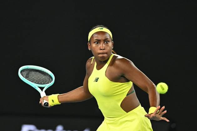 Australian Open - Womens Singles - Round 2 Coco Gauff (USA) during his second match match at the 2025 Australian Open at Melbourne Park in Melbourne, Australia, on January 15, 2025. Photo by Corinne Dubreuil ABACAPRESS.COM Melbourne Australia  Copyright: xDubreuilxCorinne ABACAx