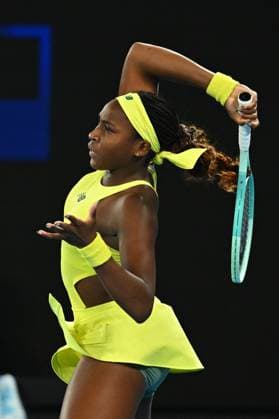 Australian Open - Womens Singles - Round 2 Coco Gauff (USA) during his second match match at the 2025 Australian Open at Melbourne Park in Melbourne, Australia, on January 15, 2025. Photo by Corinne Dubreuil ABACAPRESS.COM Melbourne Australia  Copyright: xDubreuilxCorinne ABACAx