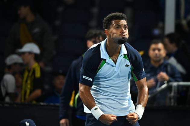 Australian Open - Mens Singles - Round 2 Arthur Fils (FRA) during his second match match at the 2025 Australian Open at Melbourne Park in Melbourne, Australia, on January 15, 2025. Photo by Corinne Dubreuil ABACAPRESS.COM Melbourne Australia  Copyright: xDubreuilxCorinne ABACAx