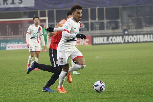 Coupe de France : Espaly vs PSG Thierry LARRET MAXPPP. Football. 16eme finale Coupe de France. Football Club Espaly vs Paris Saint Germain. Stade Marcel Michelin, Clermont-Ferrand le 15 Janvier 2025. Desire DOUE (PSG) CLERMONT-FERRAND (63) STADE STADE MARCEL MICHELIN PUY DE DOME AUVERGNE RHONE-ALP FRANCE  Copyright: xThierryxLARRET MAXPPPxThierryxLARRETx TL_20250115_2024 0794554830st
