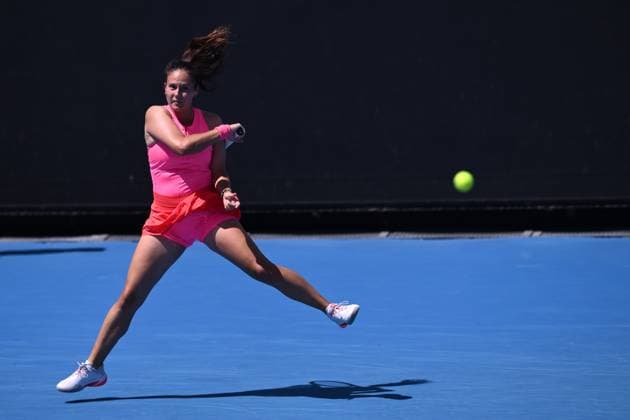TENNIS AUSTRALIAN OPEN, Daria Kasatkina of Russia returns during her round 2 match against Yafan Wang of China during the 2025 Australian Open at Melbourne Park in Melbourne, Thursday, January 16, 2025. ( NO ARCHIVING, EDITORIAL USE ONLY, NO USE IN BOOKS WITHOUT CONSENT MELBOURNE VICTORIA AUSTRALIA  Copyright: xJOELxCARRETTx 20250116127803959513