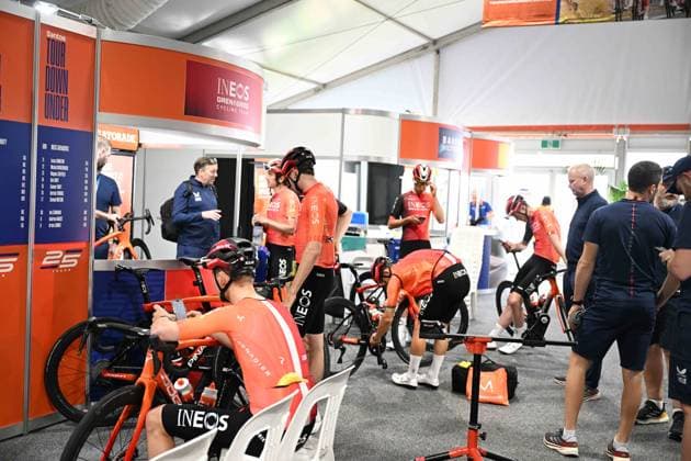 16-01-2025 Allenamento 4 Tour Down Under 2025; 2025, Ineos Grenadiers; Adelaide; 