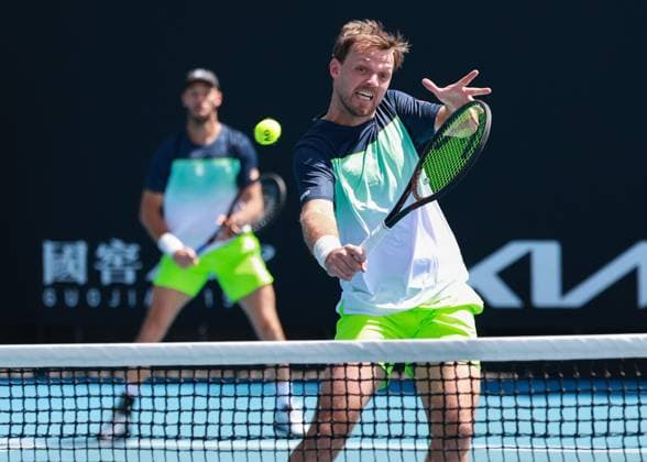 Kevin Krawietz, Tim Puetz, Mens Doubles, Men s Doubles, Australian Open 2024, Melbourne Park, Melbourne, Victoria, Australia Copyright: xJuergenxHasenkopfx