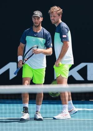 Kevin Krawietz, Tim Puetz, Herren Doppel, Men s Doubles, Australian Open 2024, Melbourne Park, Melbourne, Victoria, Australia. Copyright: xJuergenxHasenkopfx