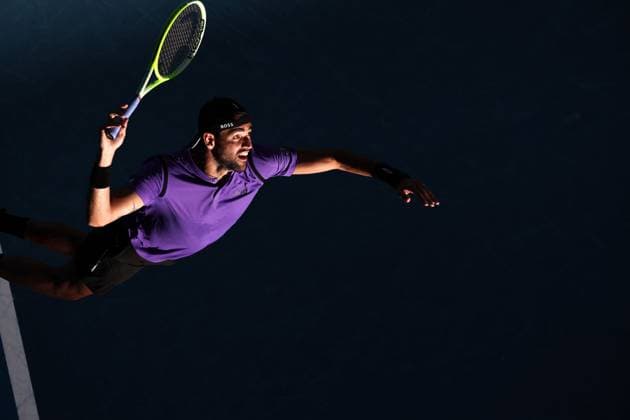 Matteo Berrettini during his second round match Australian Open, Day Five, Tennis, Melbourne Park, Melbourne, Australia - 16 Jan 2025  Copyright: xEllaxLing Shutterstockx 15102040bn