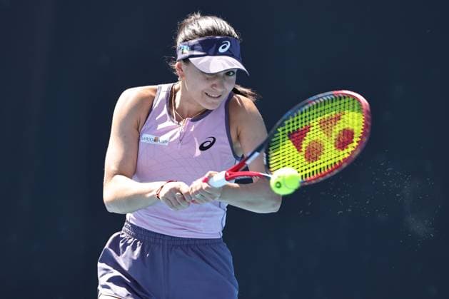 Eva Lys, GER, during second round of 2025 Australian Open in Melbourne, 16 01 2025