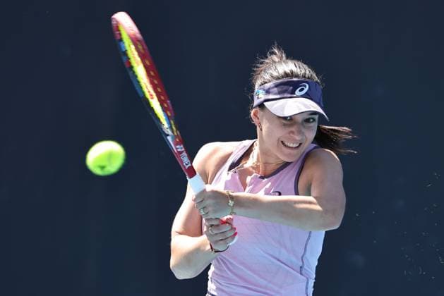 Eva Lys, GER, during second round of 2025 Australian Open in Melbourne, 16 01 2025