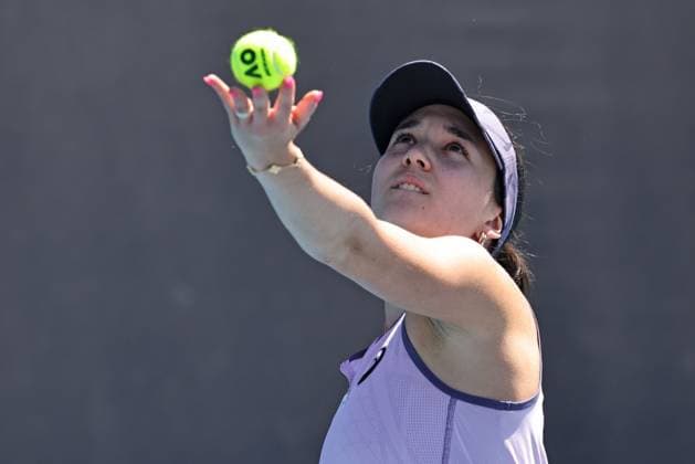 Eva Lys, GER, during second round of 2025 Australian Open in Melbourne, 16 01 2025