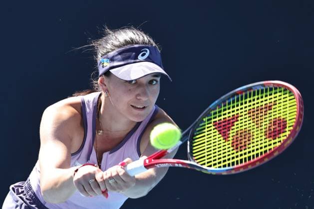 Eva Lys, GER, during second round of 2025 Australian Open in Melbourne, 16 01 2025