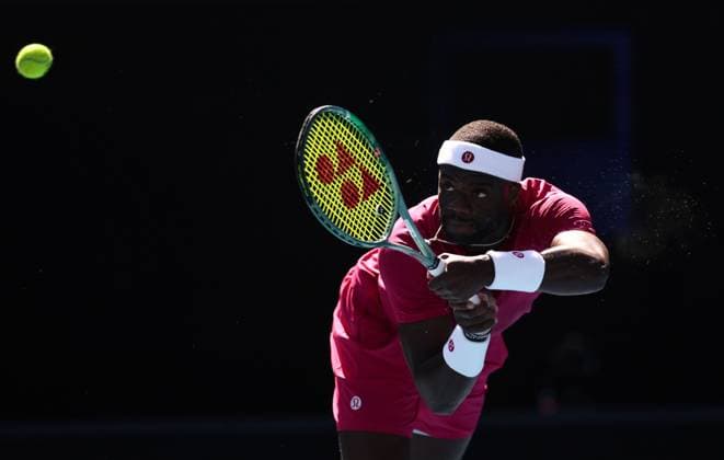 Frances Tiafoe during his second round match Australian Open, Day Five, Tennis, Melbourne Park, Melbourne, Australia - 16 Jan 2025  Copyright: xEllaxLing Shutterstockx 15102040ch