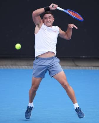 Tennis 2025: Australian Open Day 5 January 16, 2025: ALEX MICHELSEN of the USA in action against JAMES MCCABE of Australia on Court 3 in a Men s Singles 2nd round match on day 5 of the 2025 Australian Open in Melbourne, Australia. Sydney Low Cal Media(Credit Image: Â Sydney Low Cal Sport Media) Melbourne Victoria Australia EDITORIAL USE ONLY Copyright: xx ZUMA-20250116_faf_c04_047.jpg SydneyxLowx csmphotothree345351