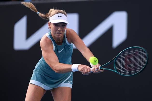 Katie Boulter during her second round match Australian Open, Day Five, Tennis, Melbourne Park, Melbourne, Australia - 16 Jan 2025  Copyright: xEllaxLing Shutterstockx 15102040cu