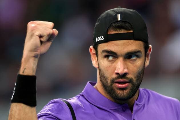 Matteo Berrettini celebrates during his second round match Australian Open, Day Five, Tennis, Melbourne Park, Melbourne, Australia - 16 Jan 2025  Copyright: xEllaxLing Shutterstockx 15102040dz