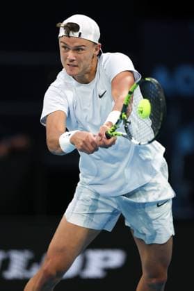 Holger Rune during his second round match Australian Open, Day Five, Tennis, Melbourne Park, Melbourne, Australia - 16 Jan 2025  Copyright: xEllaxLing Shutterstockx 15102040em