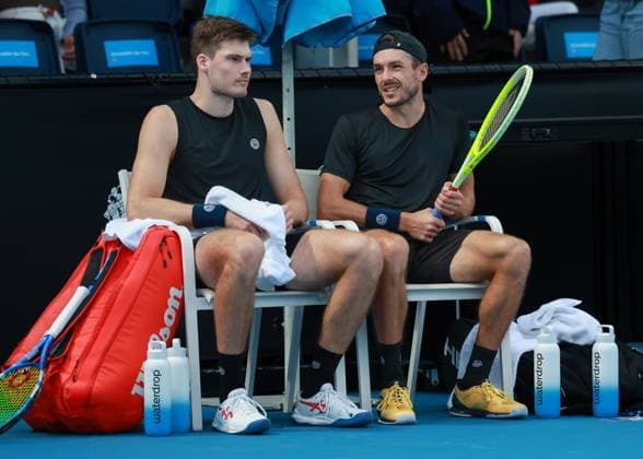 Jakob Schnaitter Kappe and Mark Wallner, Mens Doubles, Men s Doubles, Australian Open 2024, Melbourne Park, Melbourne, Victoria, Australia Copyright: xJuergenxHasenkopfx