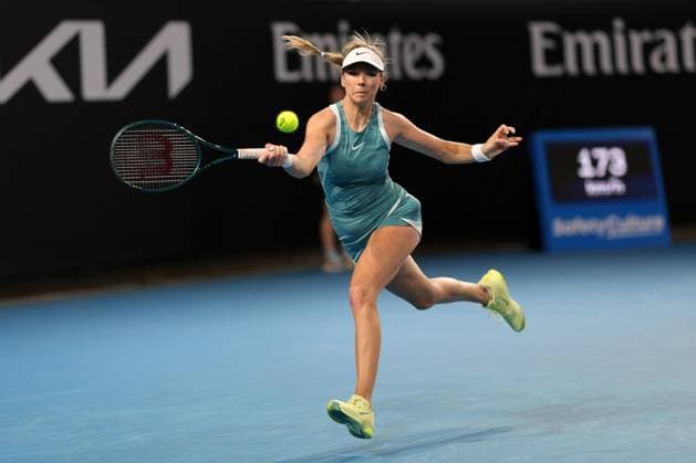 Katie Boulter of Great Britain Australian Open, Day Five, Tennis, Melbourne Park, Melbourne, Australia - 16 Jan 2025  Copyright: xRachelxBach Shutterstockx 15102640fe