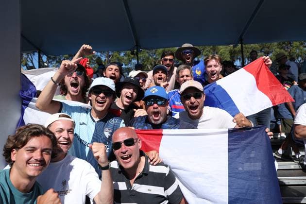 Open d Australie 2025 à Melbourne AUSTRALIAN OPEN - 2025 - FRANCAIS SUR LE COURT 7 PENDANT LE MATCH DE MOUTET lors de l Open d Australie 2025 à Melbourne le 16 janvier 2025. Nicolas Luttiau Bestimage Australian Open 2025 in Melbourne on 16 January 2025. Melbourne Australie  Copyright: x xNicolasxLuttiau Bestimagex xNicolasxLuttiau Bestimagex