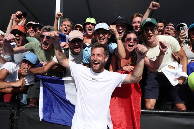 Open d Australie 2025 à Melbourne Corentin Moutet lors de l Open d Australie 2025 à Melbourne le 16 janvier 2025. Nicolas Luttiau Bestimage Australian Open 2025 in Melbourne on 16 January 2025. Melbourne Australie  Copyright: x xNicolasxLuttiau Bestimagex xNicolasxLuttiau Bestimagex